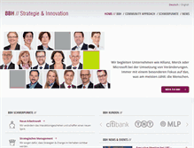 Tablet Screenshot of bbh-gmbh.de